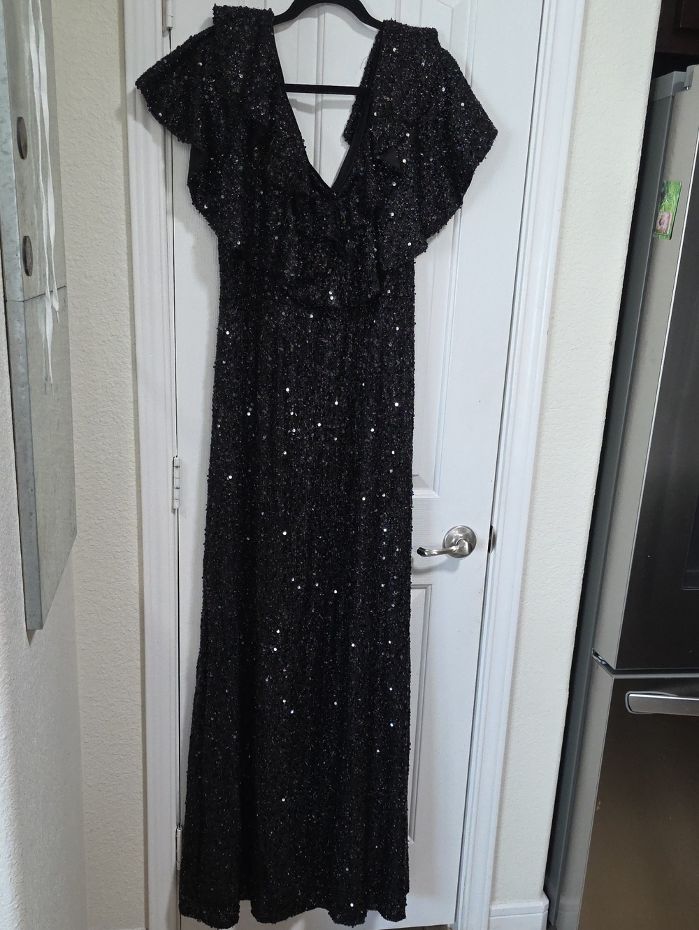 Faeriesty Black Sequin Evening Dress Size 2XL Runs a Little Smaller Than Usual.